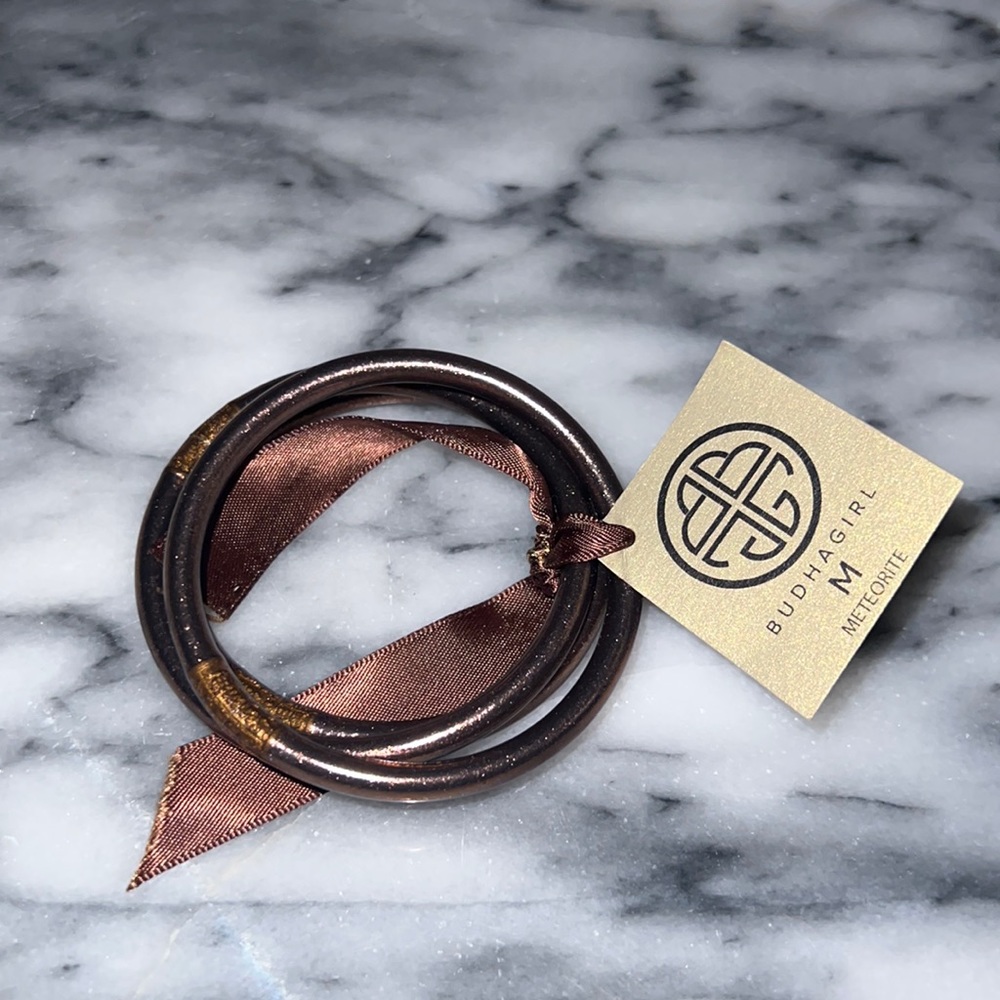 Budhagirl all weather bangles in meteorite